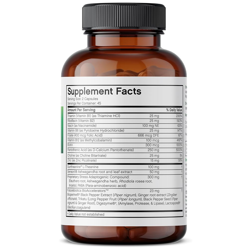 Futurebiotics StressAssist L-Theanine Ashwagandha Stress Complex - image 2