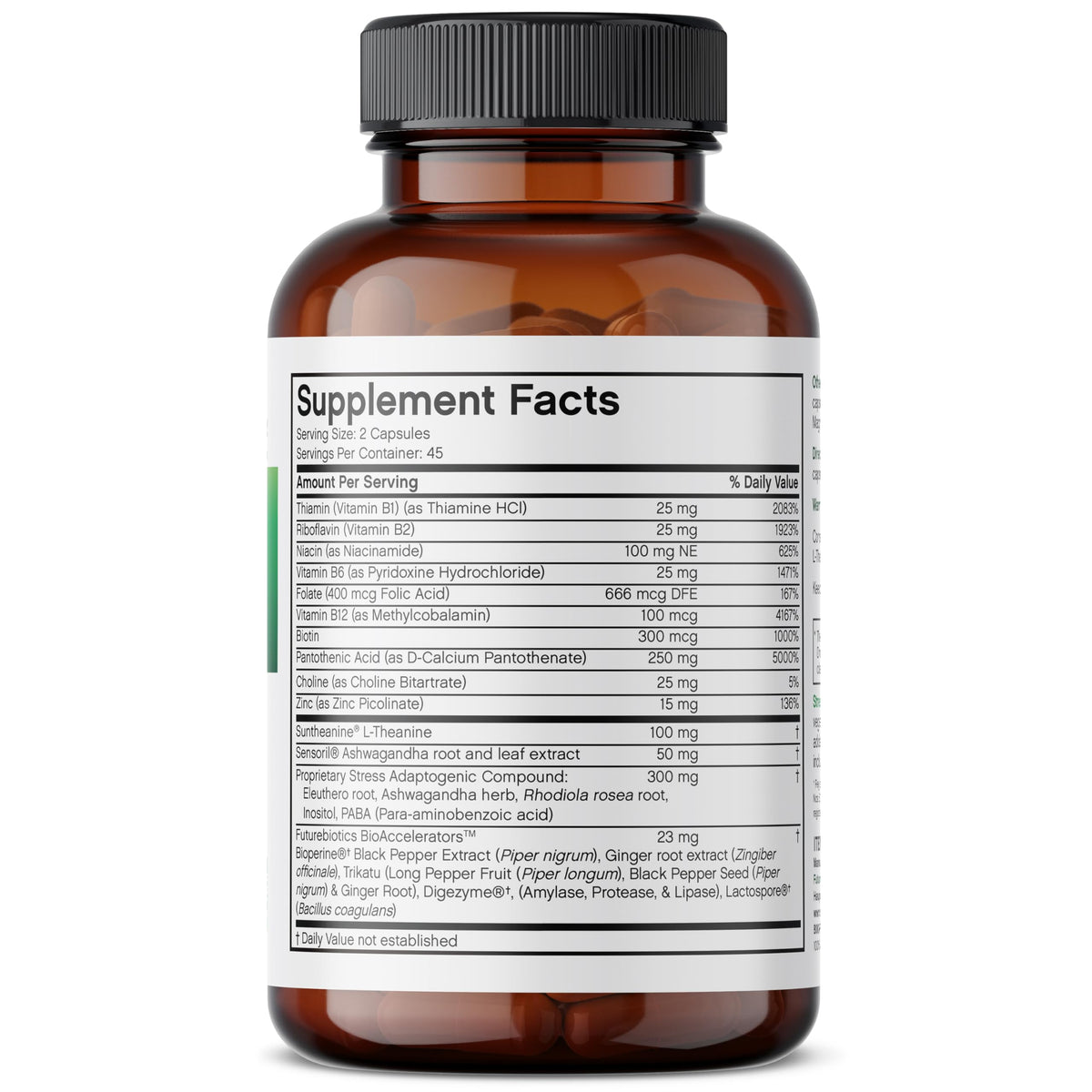 Futurebiotics StressAssist L-Theanine Ashwagandha Stress Complex - image 2