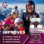 GORNVB Quercetin Gummies - Quercetin with Bromelain 1000mg
