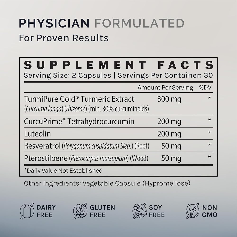 InfiniWell Senescent Regulator Turmeric Curcumin - 60 Capsules - image 5