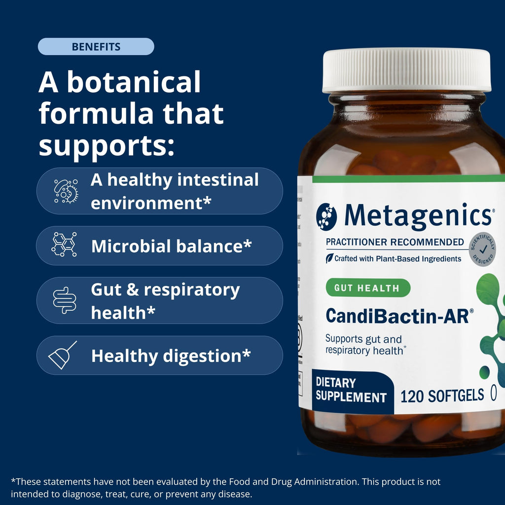 Metagenics CandiBactin-AR Oregano & Thyme Essential Oils - 120 Softgels - image 3
