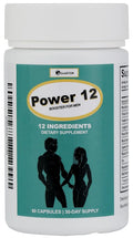 GLADTON Power 12 Men's Stamina & Energy Supplement - 60 Capsules