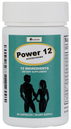 GLADTON Power 12 Men's Stamina & Energy Supplement - 60 Capsules