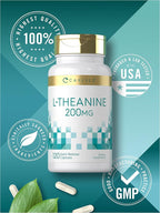 Carlyle L-Theanine 200mg Supplement - 120 Capsules - image 5