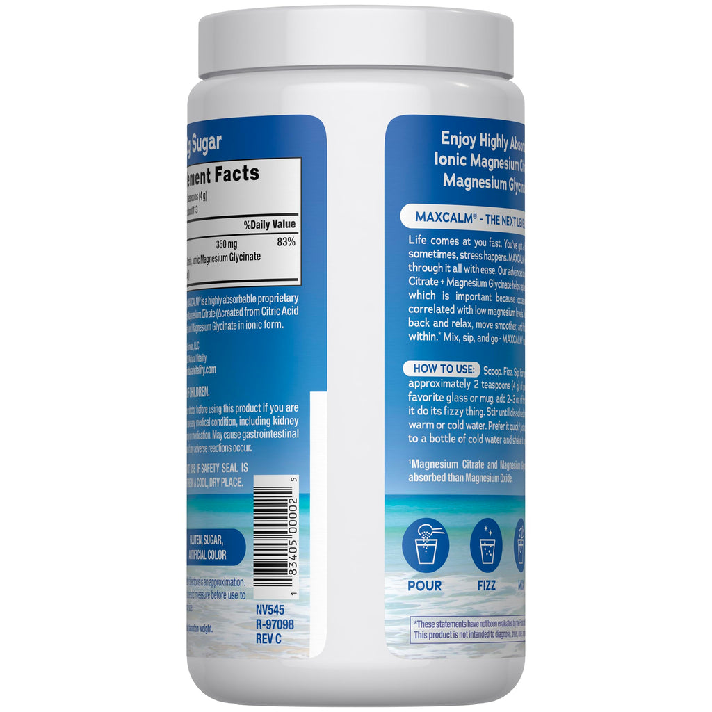 Natural Vitality Calm Magnesium Supplement Powder - 16 oz - image 3