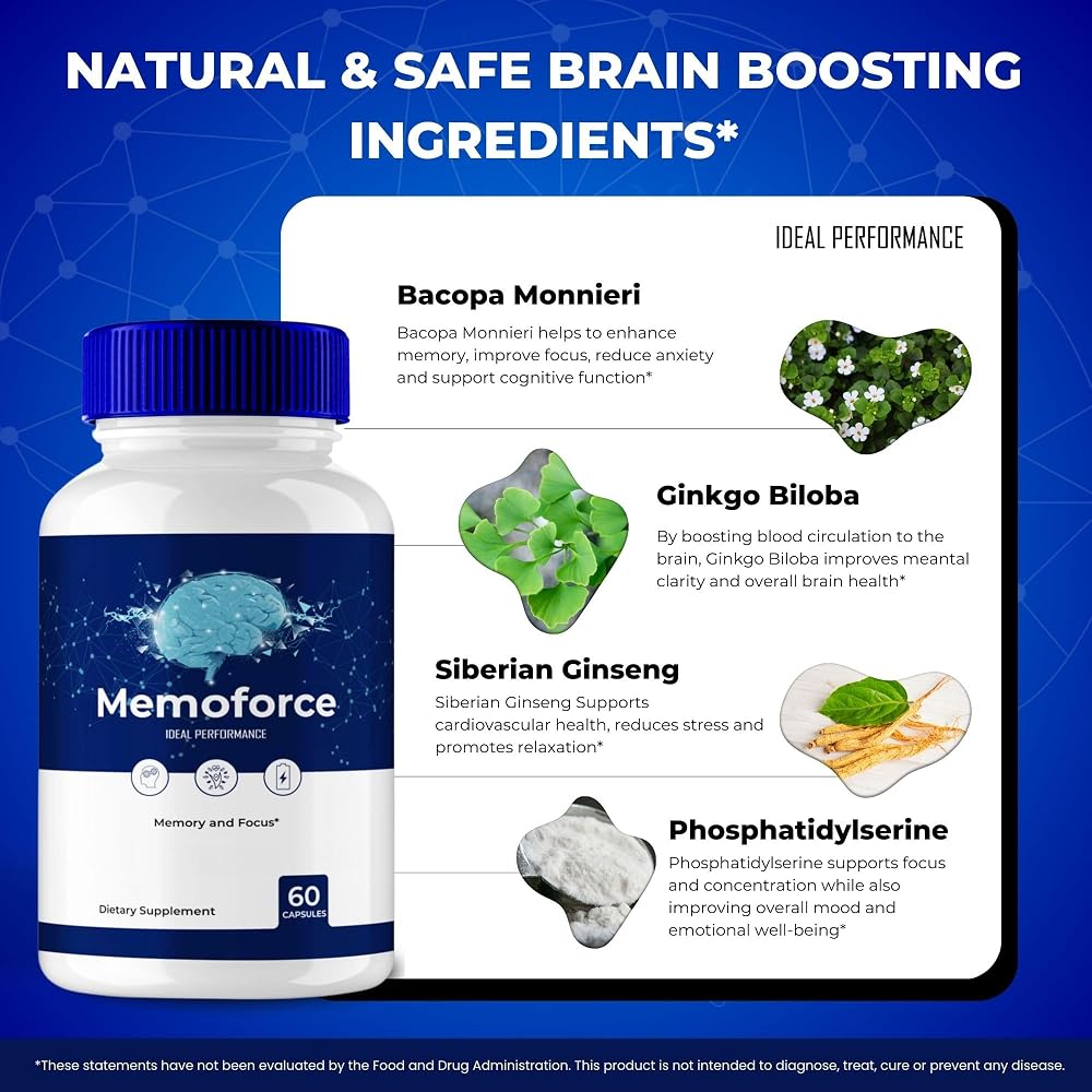 IDEAL PERFORMANCE Memoforce Brain Support Capsules - 180 Count - image 5