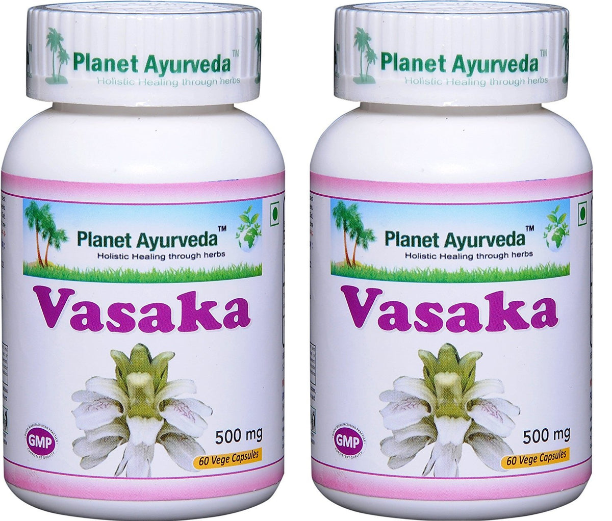 Planet Ayurveda Vasaka Herbal Extract 500mg - 120 Capsules