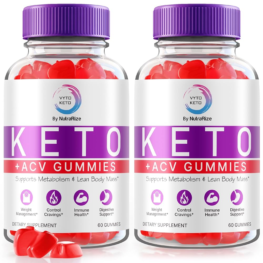 NutraRize Vyto Keto ACV Gummies Weight Loss - 120 Gummies