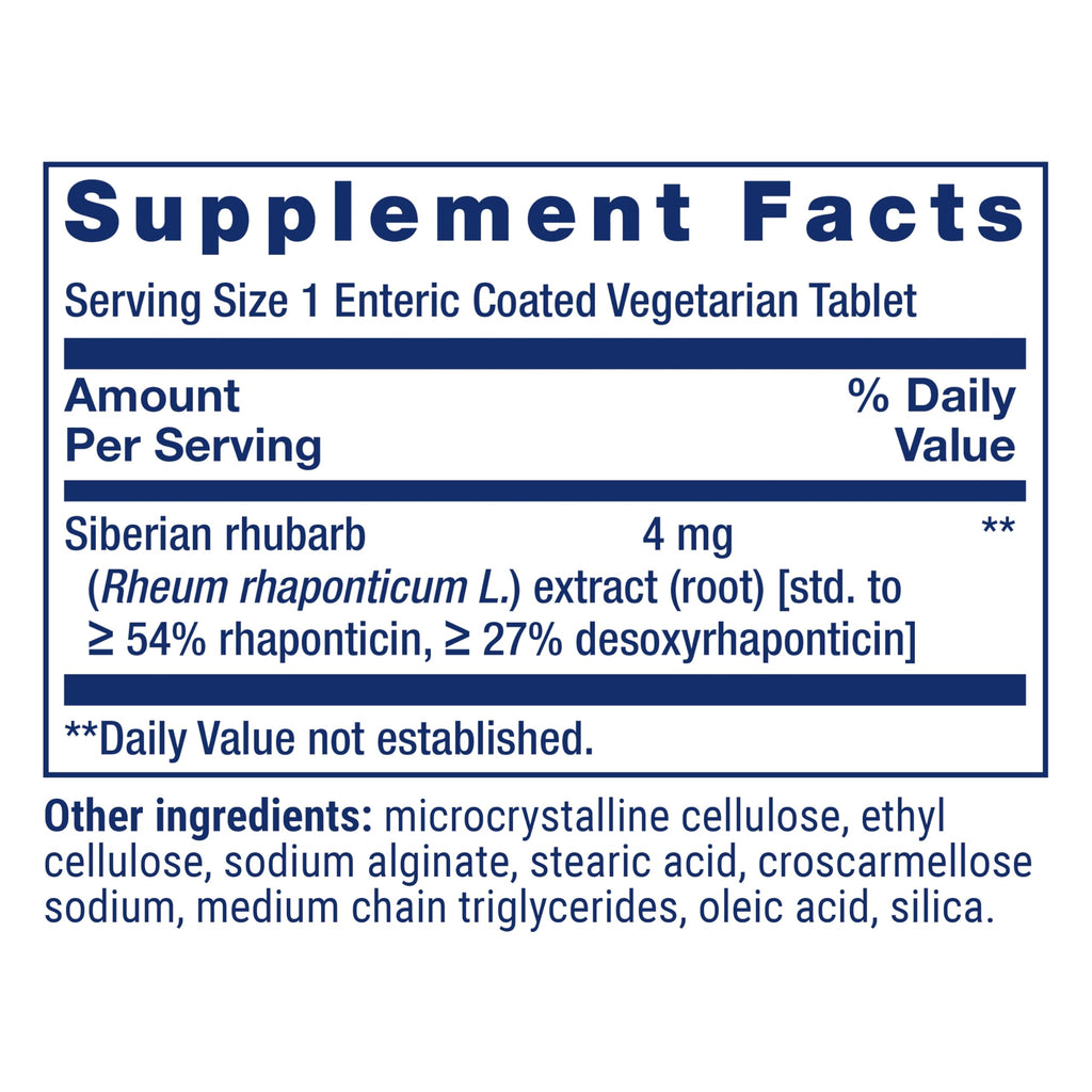 Life Extension Menopause Relief Siberian Rhubarb - 30 Tablets - image 3