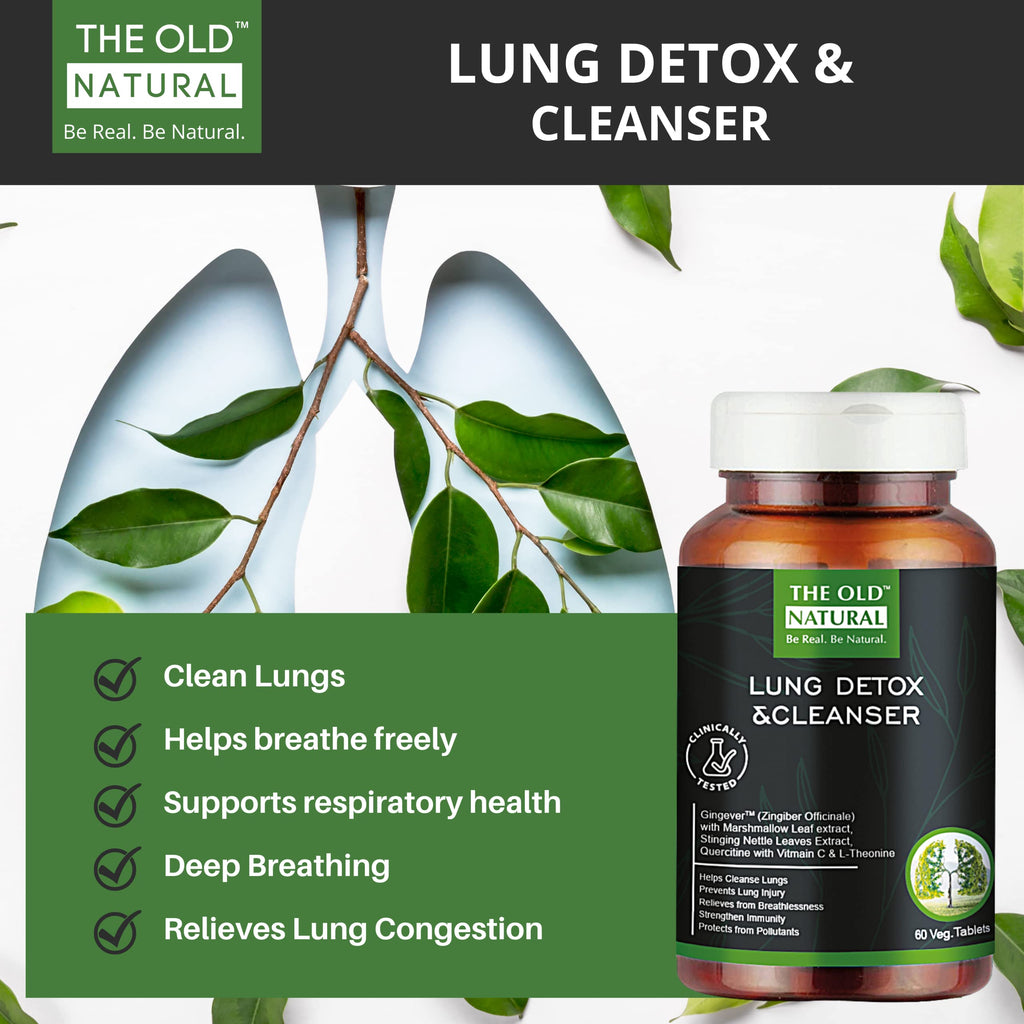 The Old Natural 19 in 1 Lungs Detox for Smokers & Pollution 60 Veg - image 4