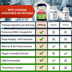 aSquared Nutrition Fadogia Agrestis with Tongkat Ali - 120 Capsules - image 8