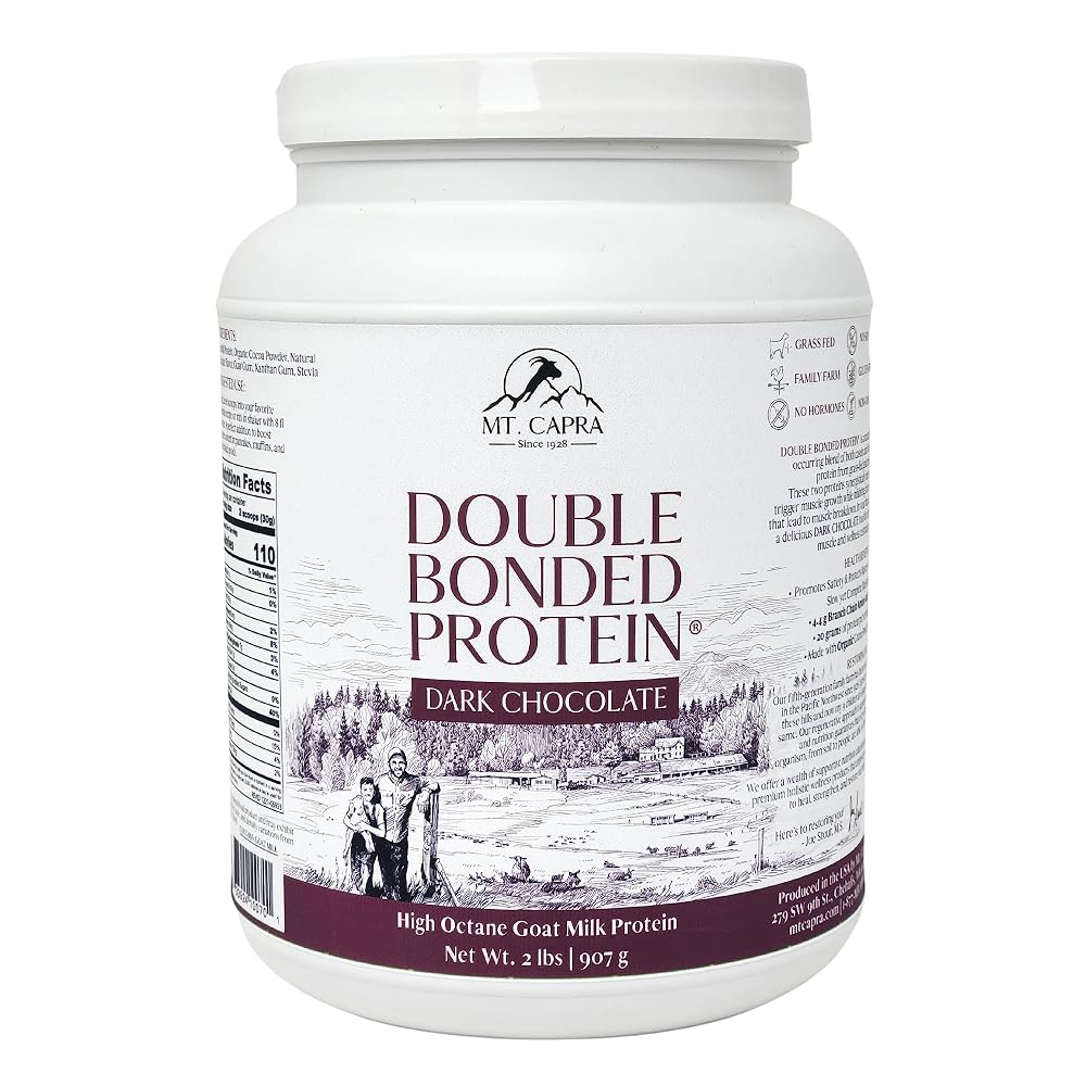 Mt. Capra Double Bonded Protein Dark Chocolate - 2 Pounds