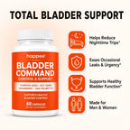 Happee Bladder Control Supplement Women & Men - Daily Bladder Support