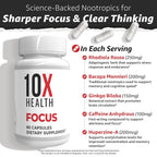 10X Health System Focus Supplement - 60 Capsules - image 4