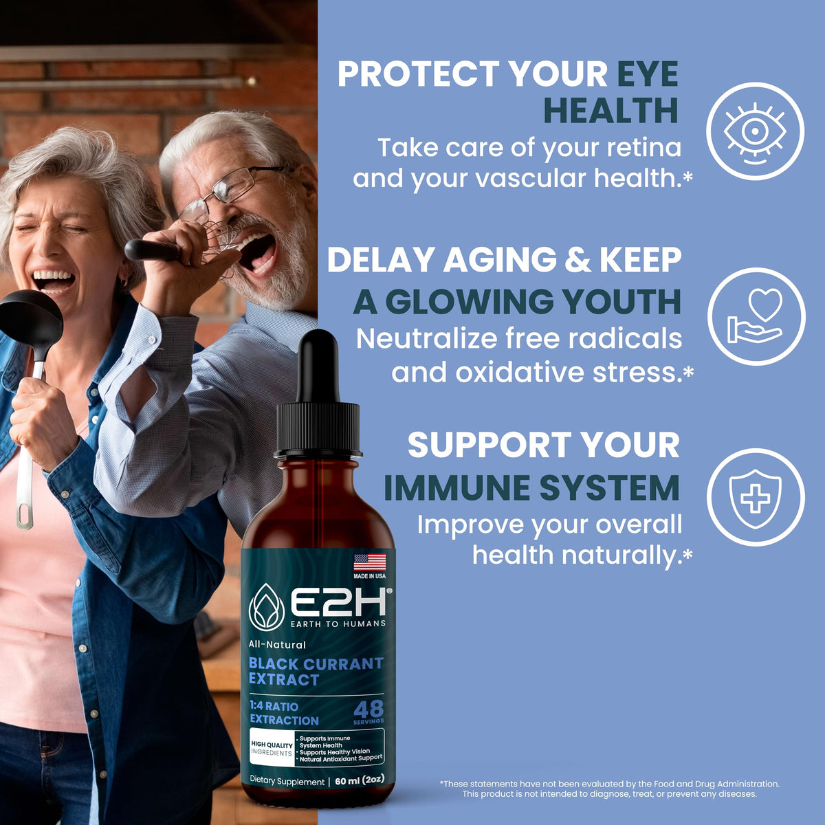 E2H EARTH TO HUMANS Natural Black Currant Extract