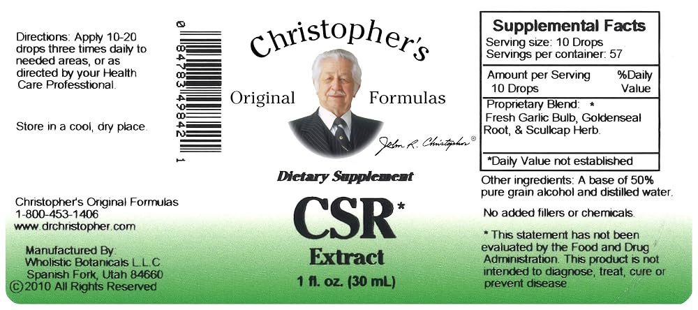 Christopher's Original Formulas CSR Extract - 1 fl oz - image 4