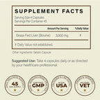 Tribal Harvest Grass Fed Beef Liver Capsules - 180 Count - image 9