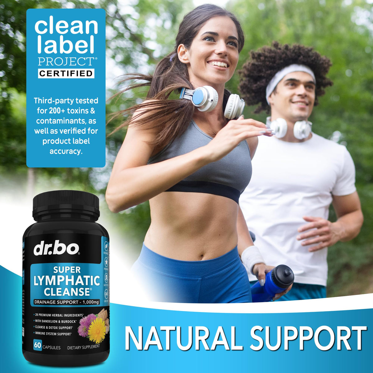 DR. BO Lymphatic Drainage Supplement - 60 Capsules - image 5
