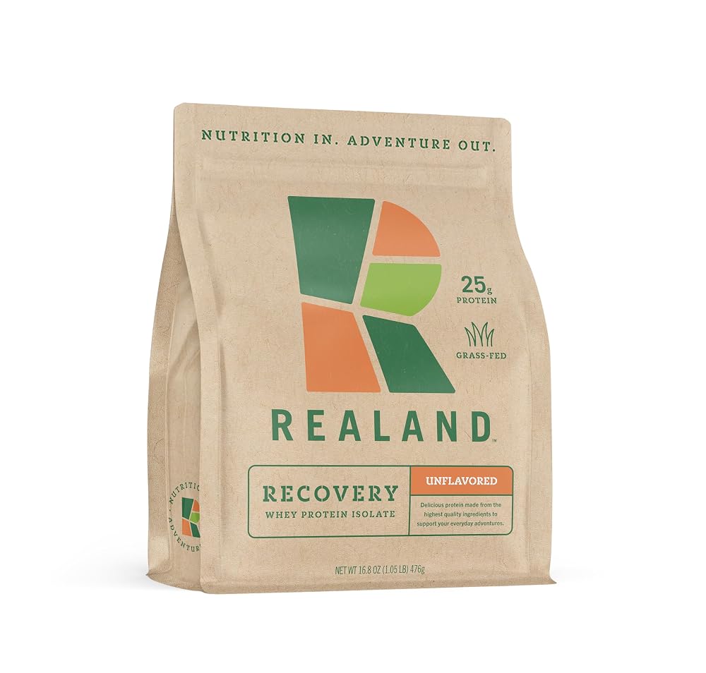 Realand Grass-Fed Whey Protein Isolate for Recovery - 17 Servings