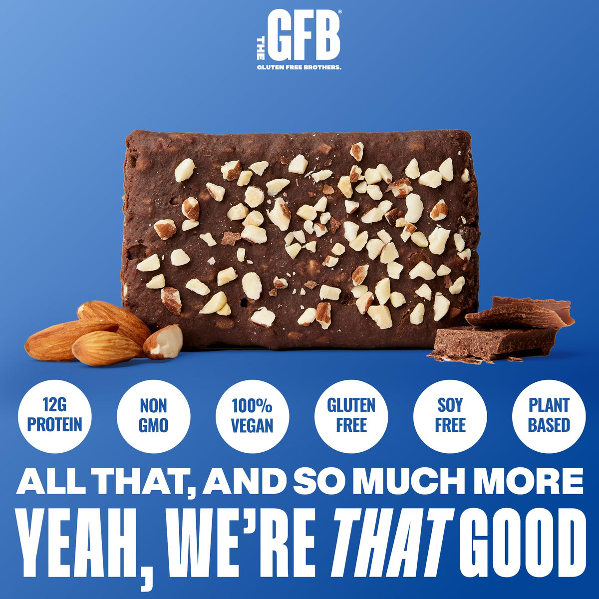 The GFB Dark Chocolate Almond Protein Bar - 12 Pack - image 2
