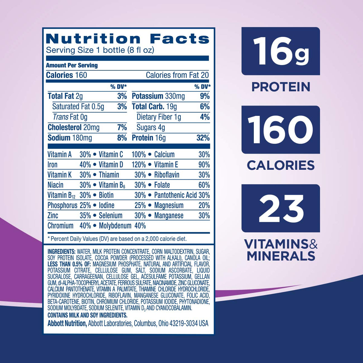 Ensure High Protein Nutritional Shake Milk Chocolate - 24 Pack - image 2