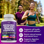 NEW AGE Resveratrol Polyphenol Supplement - 120 Capsules - image 3