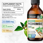 BIO KRAUTER Yohimbe Tincture - Organic Yohimbe Bark Liquid Extract