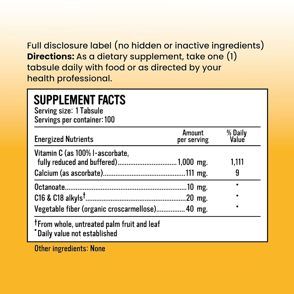 Alkaline for Life Alkalini-C Buffered Vitamin C 1000 mg Tabsules