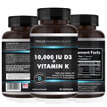Focus Pharmacology Vitamin K2 with D3 Extra Strength - 60 Capsules