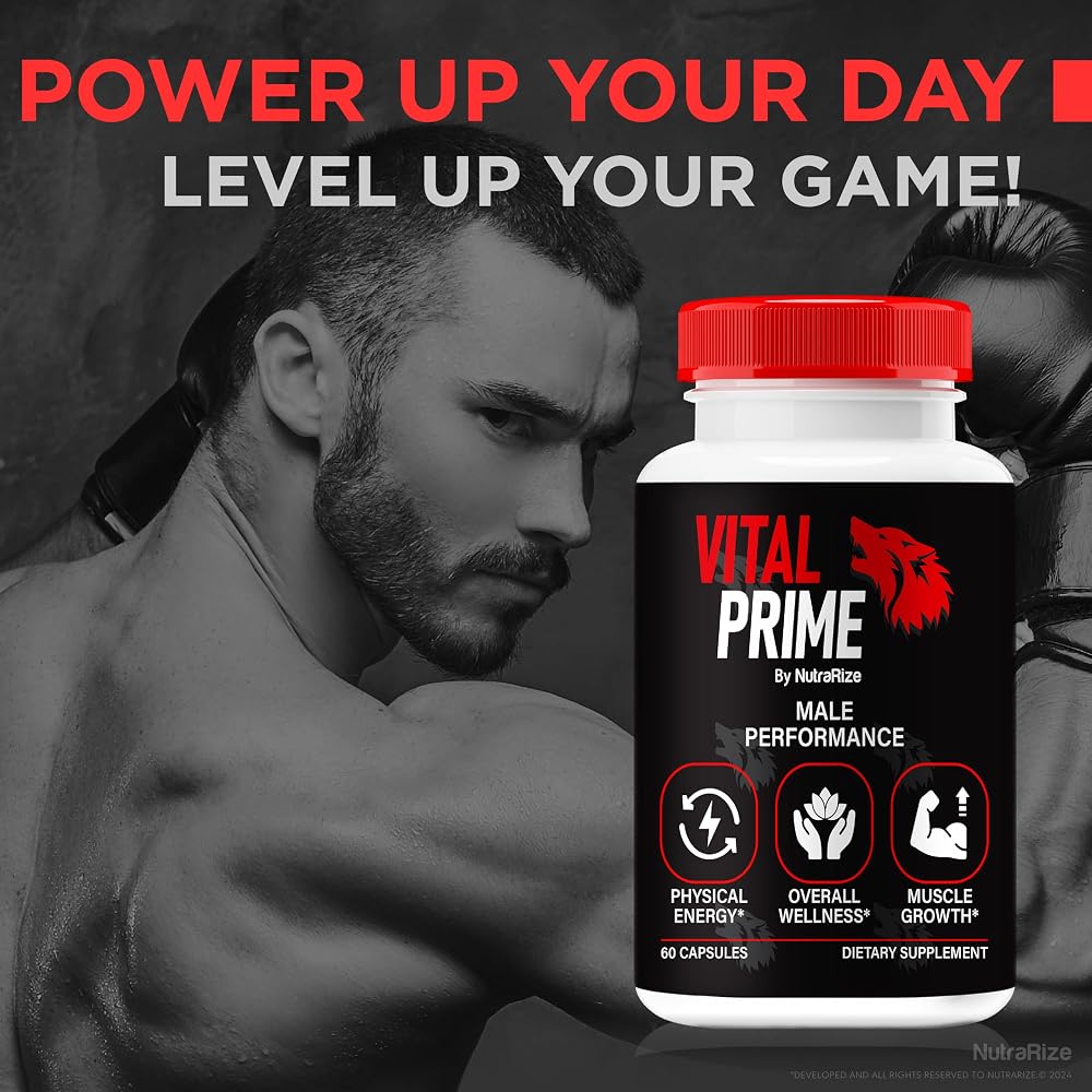 NutraRize Vital Prime for Men Endurance & Stamina - 180 Capsules - image 4