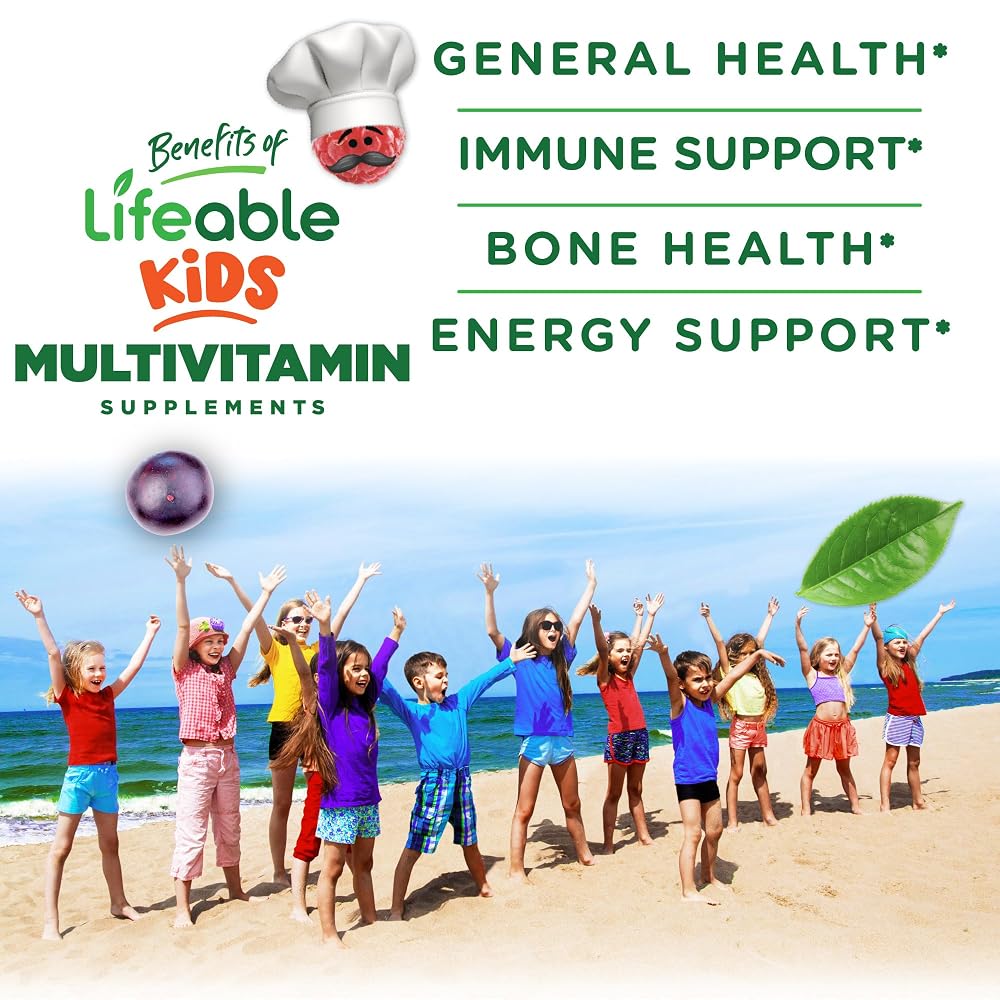 Lifeable Kids Multivitamin with Iron Gummies - 90 Gummies - image 3