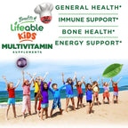 Lifeable Kids Multivitamin with Iron Gummies - 90 Gummies - image 3