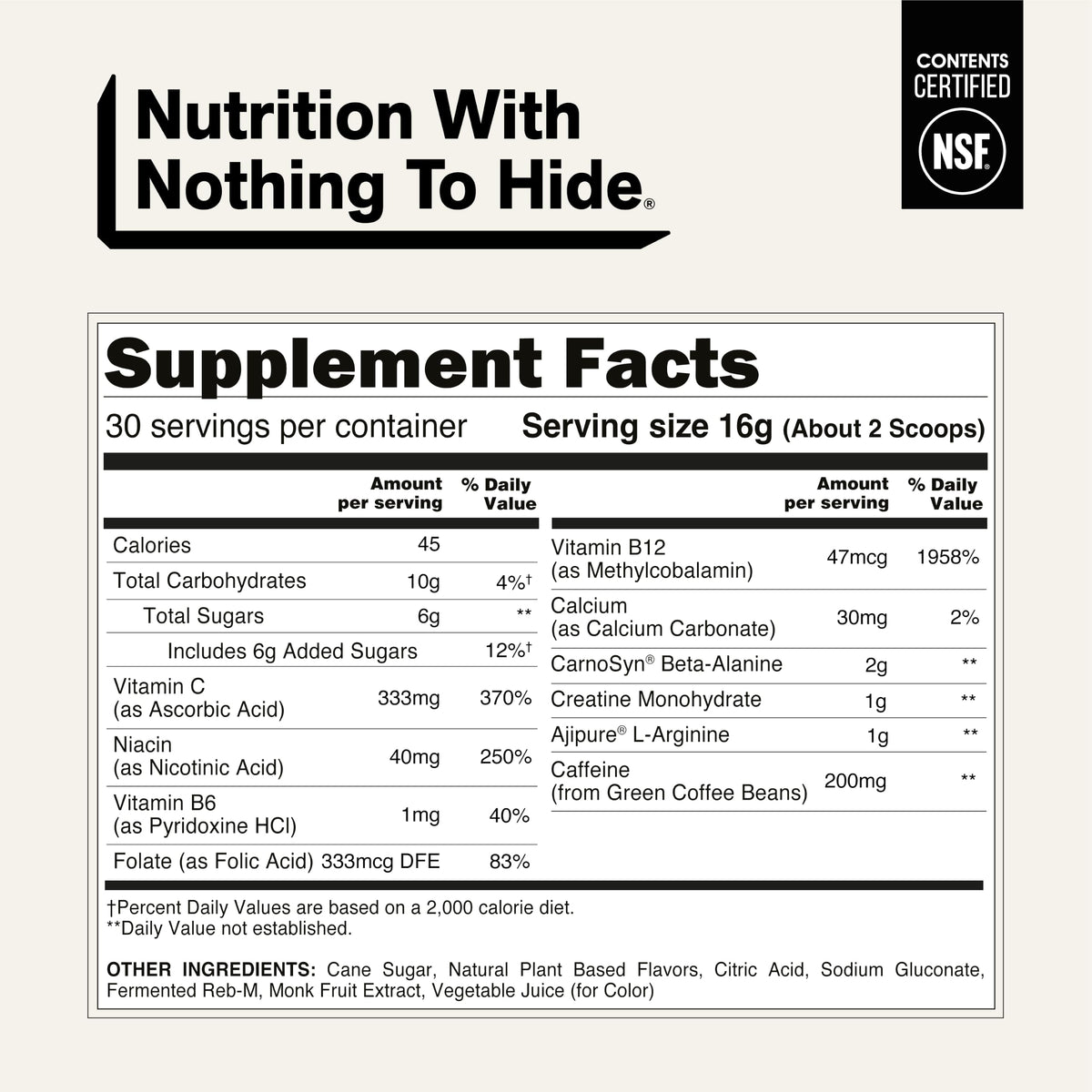 NAKED Citrus Energy Pre-Workout Powder - 30 Servings - image 5