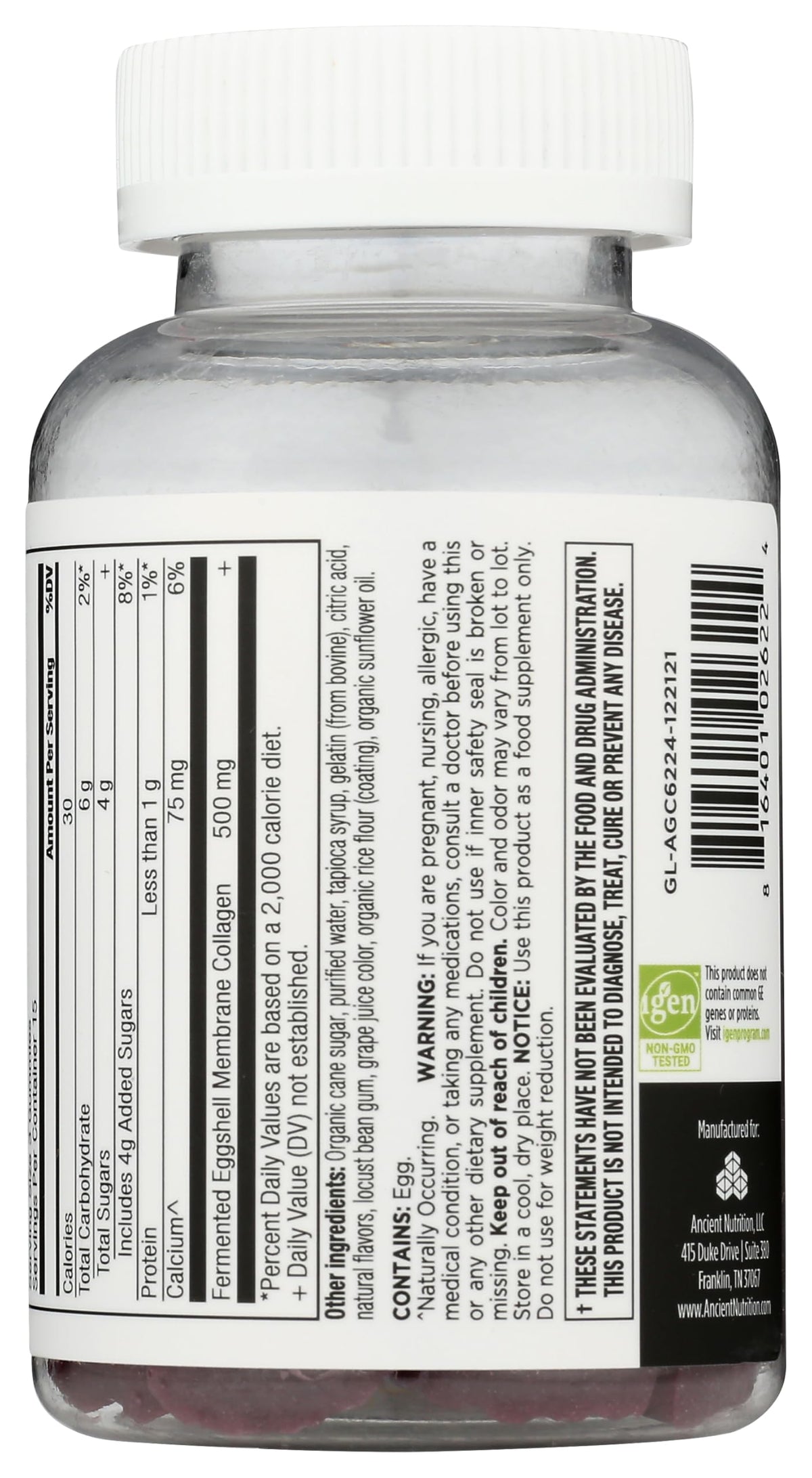 Ancient Nutrition Hydrolyzed Collagen Peptides Gummies Mixed Berry - 45 Count - image 2