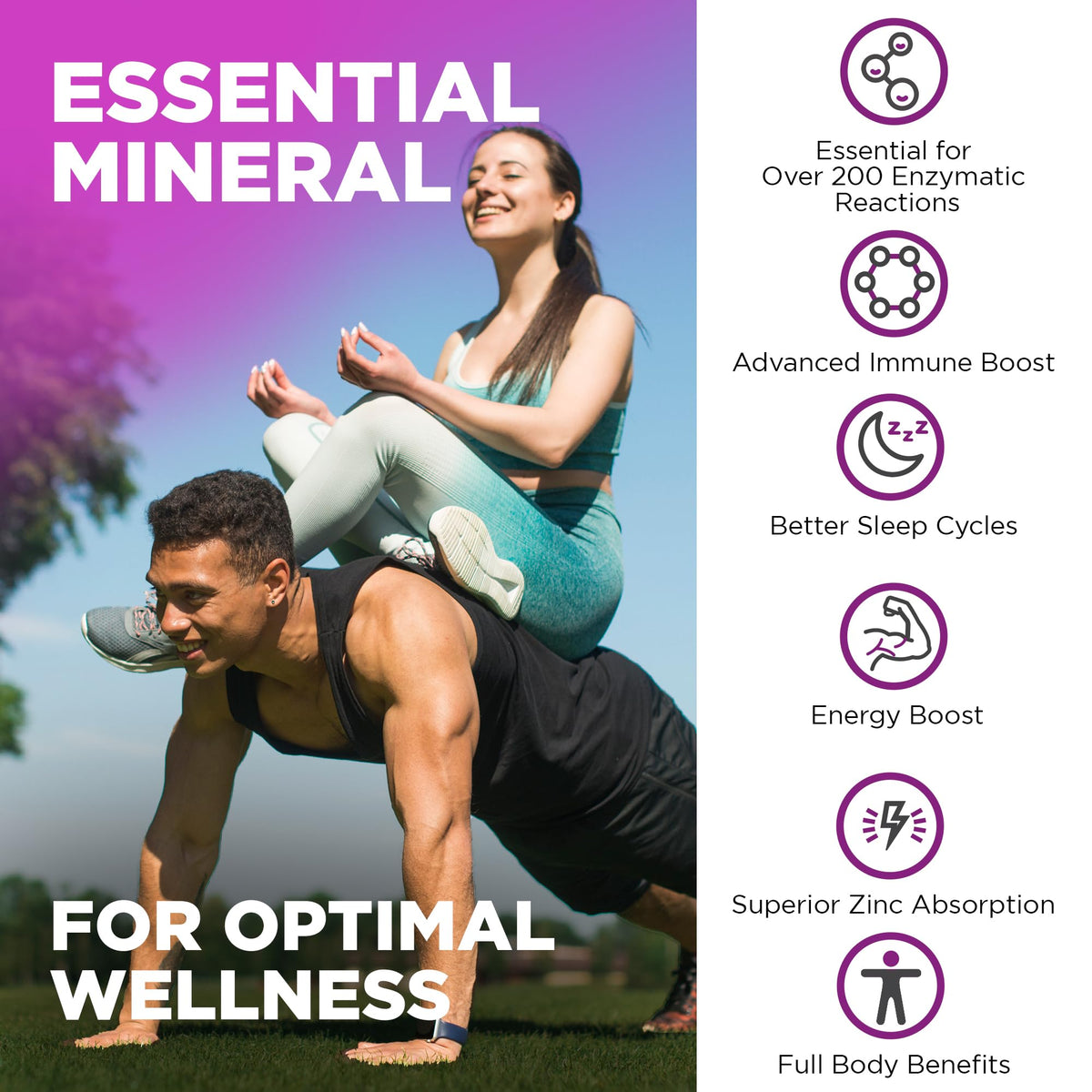 Nutrivein Premium Zinc - High-Absorption Zinc Supplements