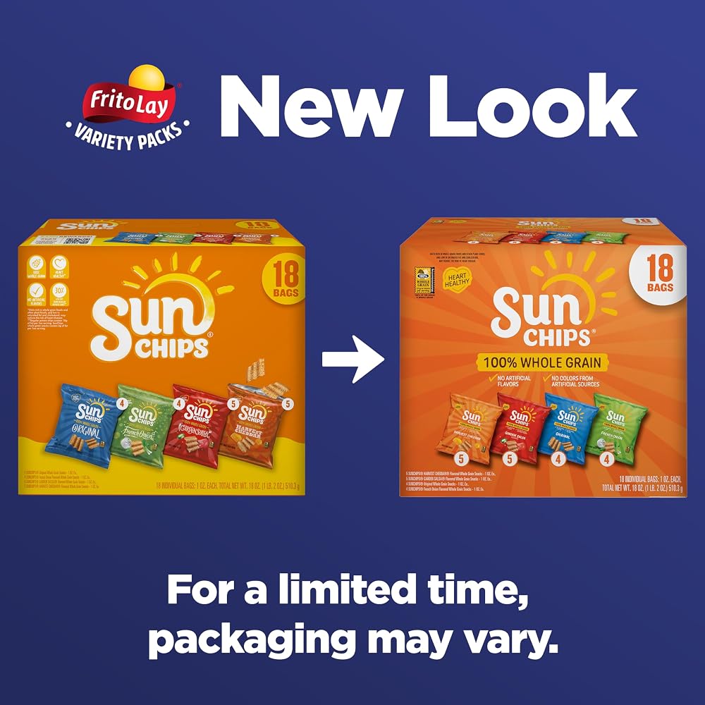 Sunchips Mix Variety Pack Whole Grain Chips - 18 Count - image 4