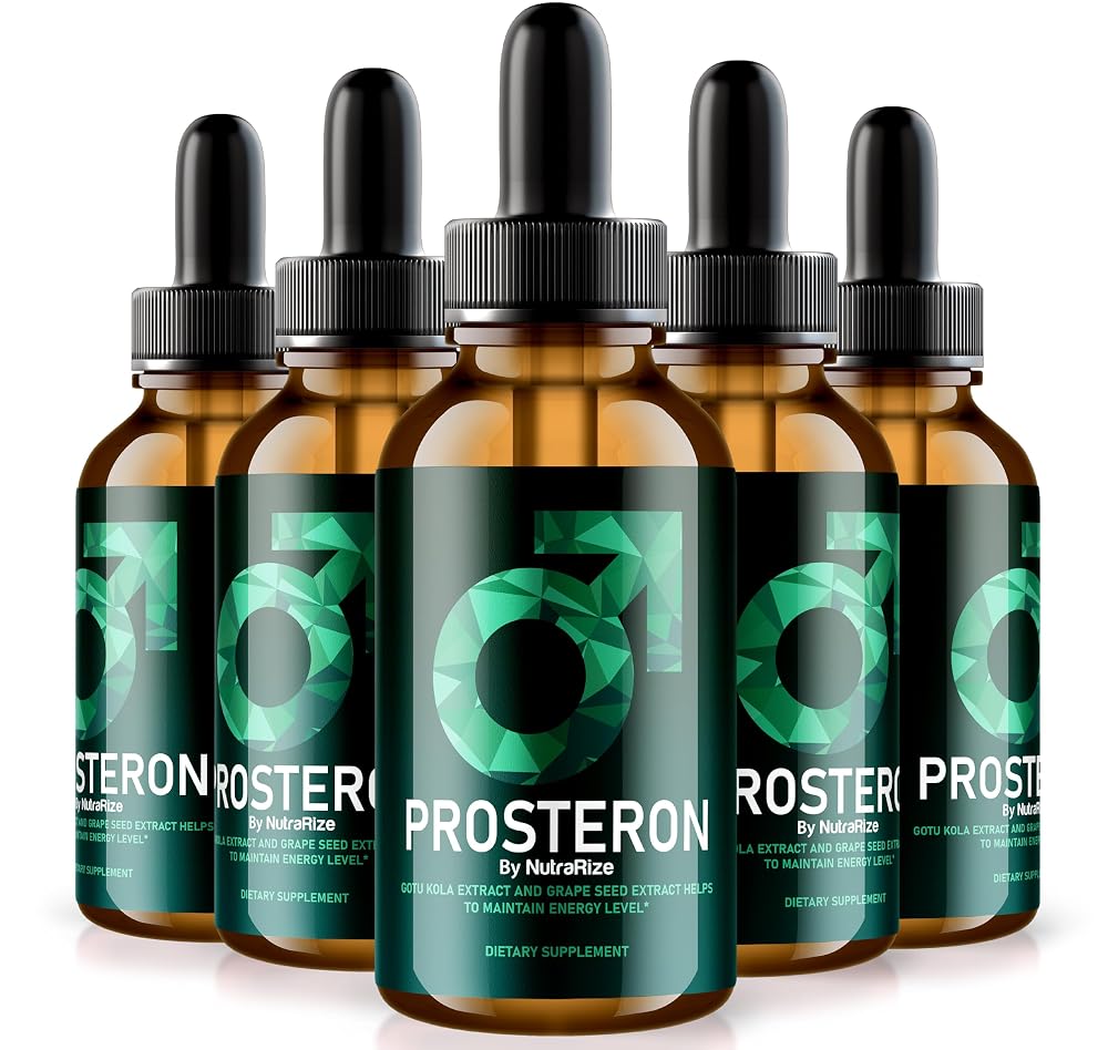 NutraRize Prosteron Drops Prostate Health Supplement - 5 Pack