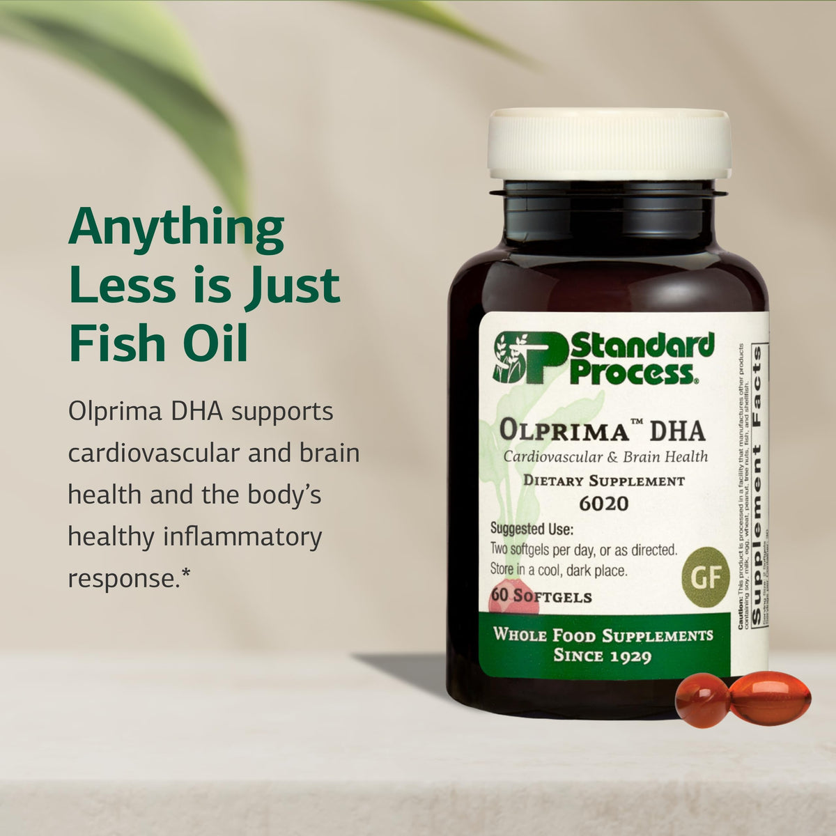 Standard Process Olprima DHA Omega-3 Heart Health - 60 Softgels - image 3