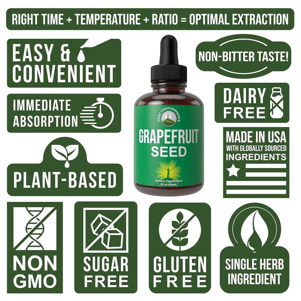 Peak Performance Grapefruit Seed Extract Liquid Drops - 2 Fl Oz - image 7