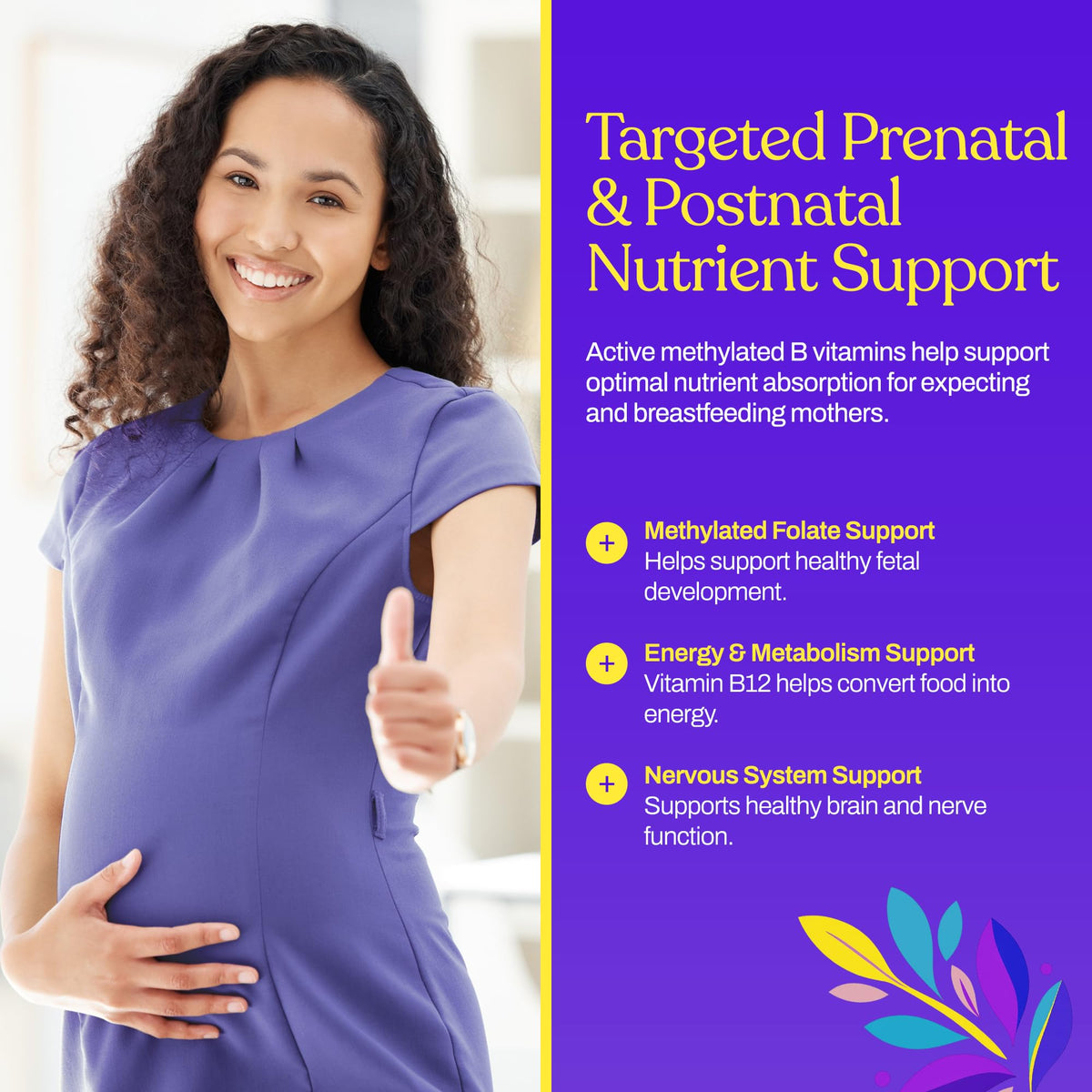 Mama's Select Methylated B12 + Methylfolate Prenatal Folate - 30 Capsules - image 3