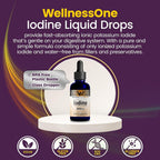 WellnessOne Iodine Drops Thyroid Support - 2.2 fl oz - image 4