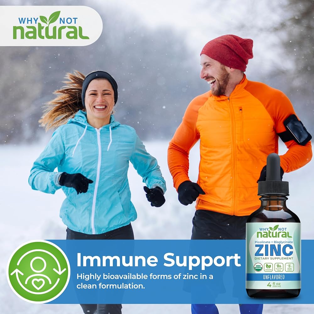 Why Not Natural Organic Liquid Zinc Drops - 4 Fl Oz - image 3