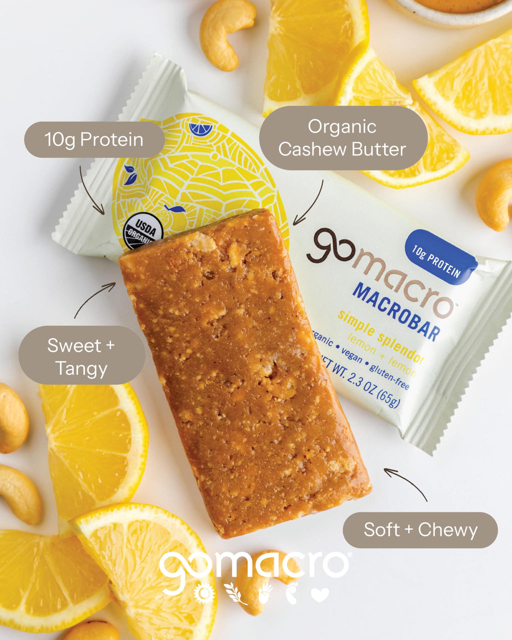 GoMacro MacroBar Organic Vegan Protein Bars