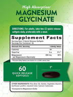Nature's Truth Magnesium Glycinate 250mg - 60 Softgels - image 2