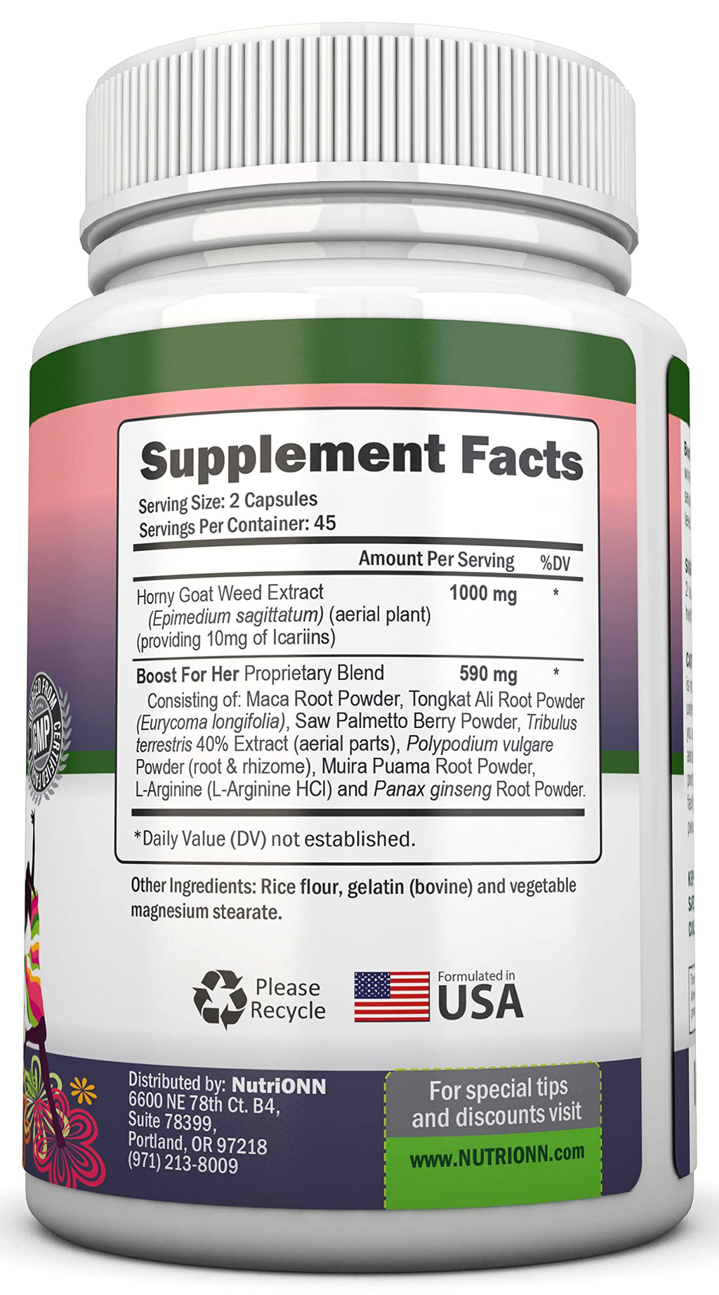 NutriONN Boost For Her Libido Booster - 90 Capsules - image 2