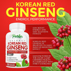 Parker Naturals Korean Red Ginseng Extract 1300mg - 120 Capsules - image 5
