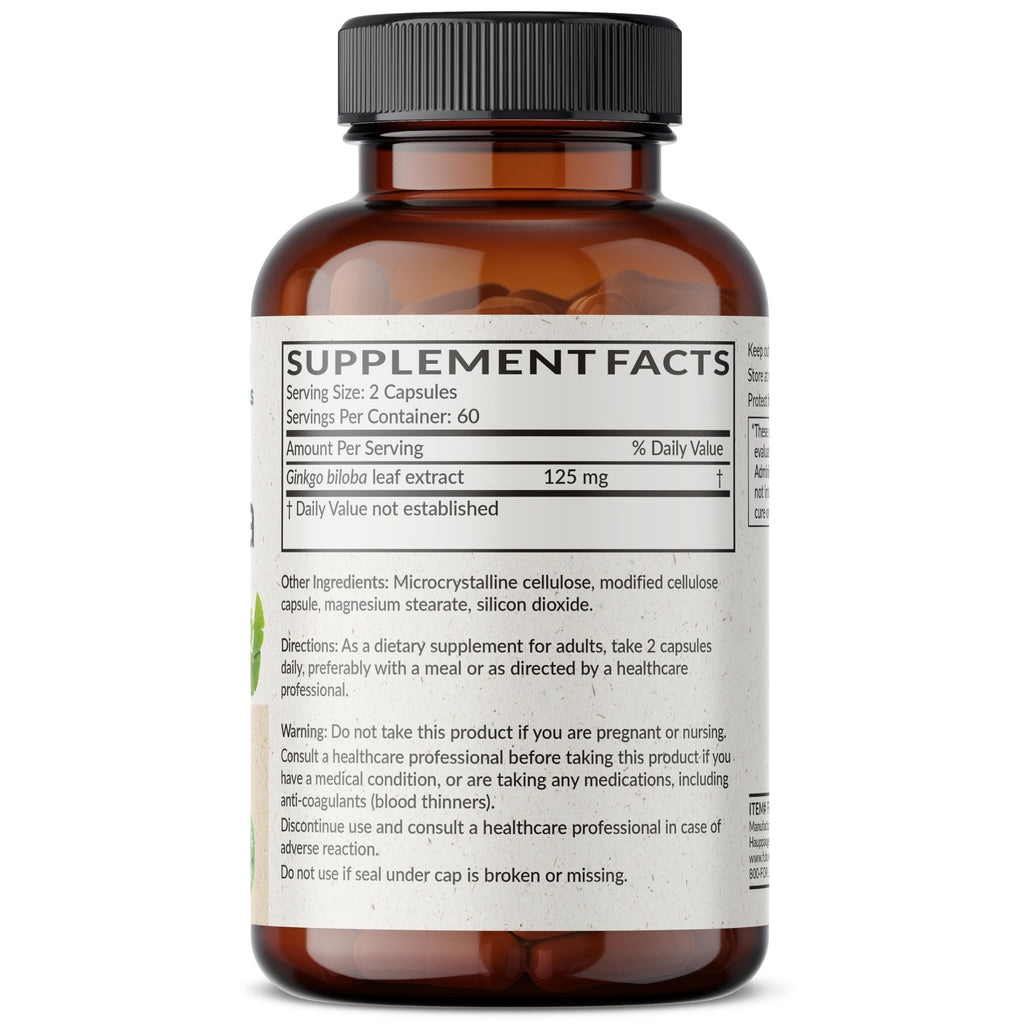Futurebiotics Ginkgo Biloba 500mg Extra Strength Supports Brain