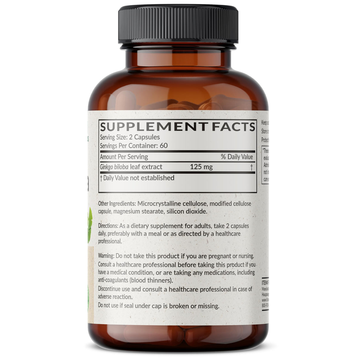 Futurebiotics Ginkgo Biloba 500mg Extra Strength Supports Brain