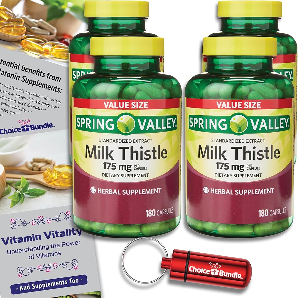 Choice Bundle Spring Valley Standardized Extract Milk Thistle Dietary