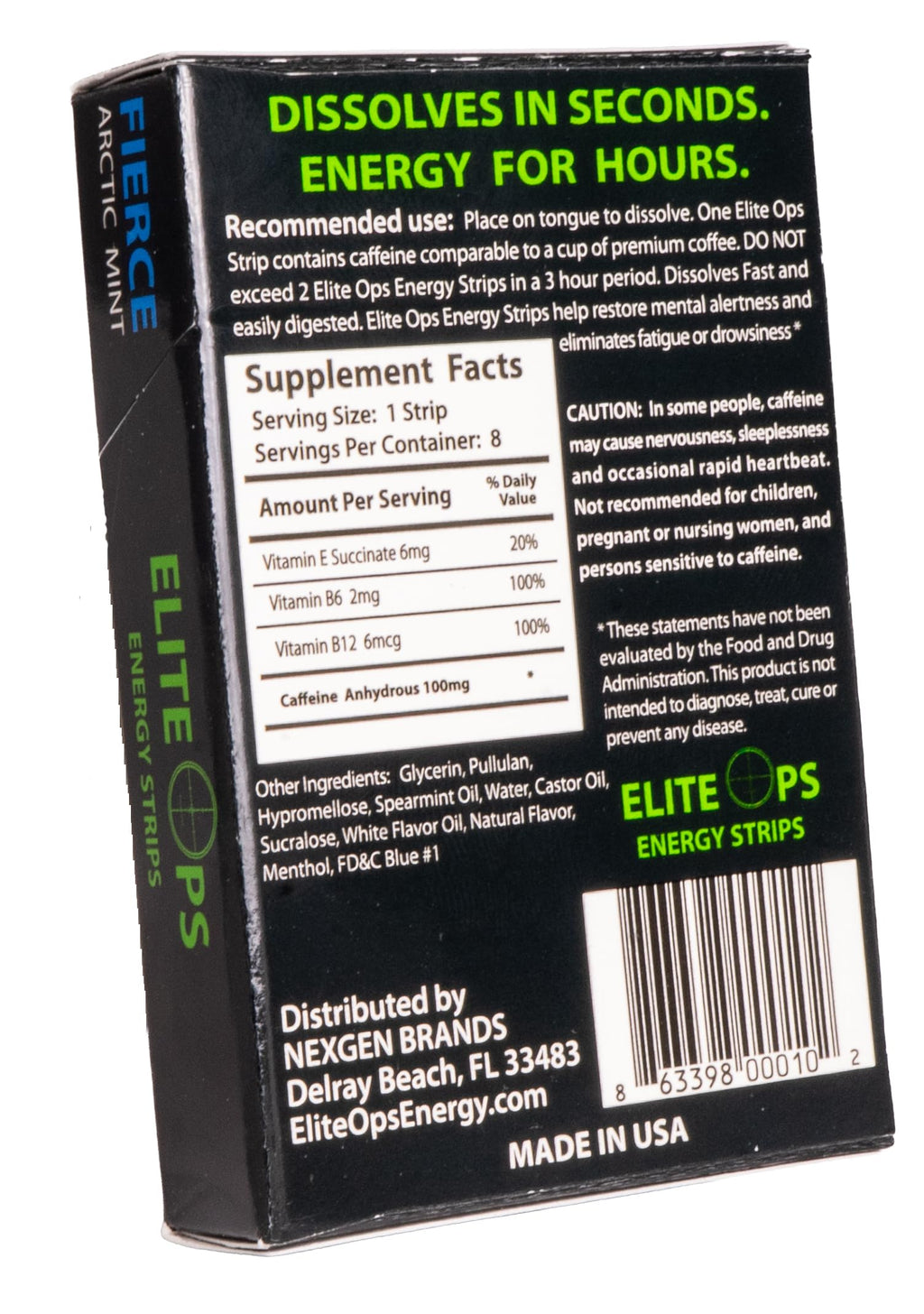 Elite Ops Energy Strips Mint - 8 Servings - image 3